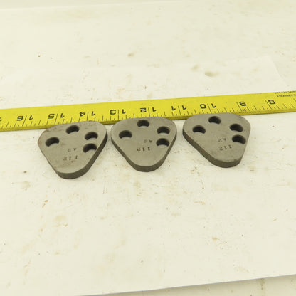 Dayton VRT62 Size Punch Retainer A2 Shims 1/4" Thick, No Punch Holes Lot Of 3