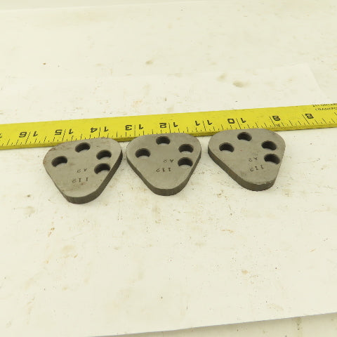 Dayton VRT62 Size Punch Retainer A2 Shims 1/4" Thick, No Punch Holes Lot Of 3