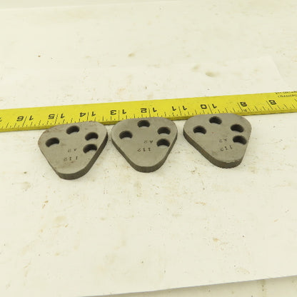 Dayton VRT62 Size Punch Retainer A2 Shims 1/4" Thick, No Punch Holes Lot Of 3
