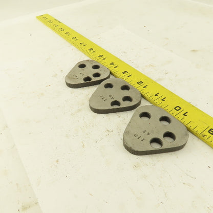 Dayton VRT62 Size Punch Retainer A2 Shims 1/4" Thick, No Punch Holes Lot Of 3
