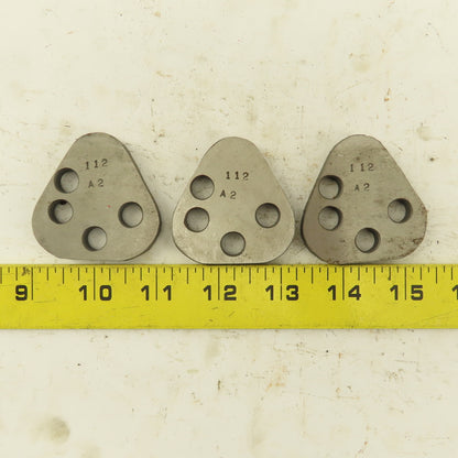 Dayton VRT62 Size Punch Retainer A2 Shims 1/4" Thick, No Punch Holes Lot Of 3