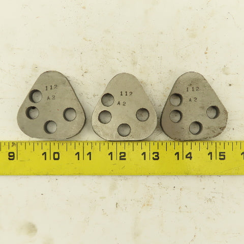 Dayton VRT62 Size Punch Retainer A2 Shims 1/4" Thick, No Punch Holes Lot Of 3