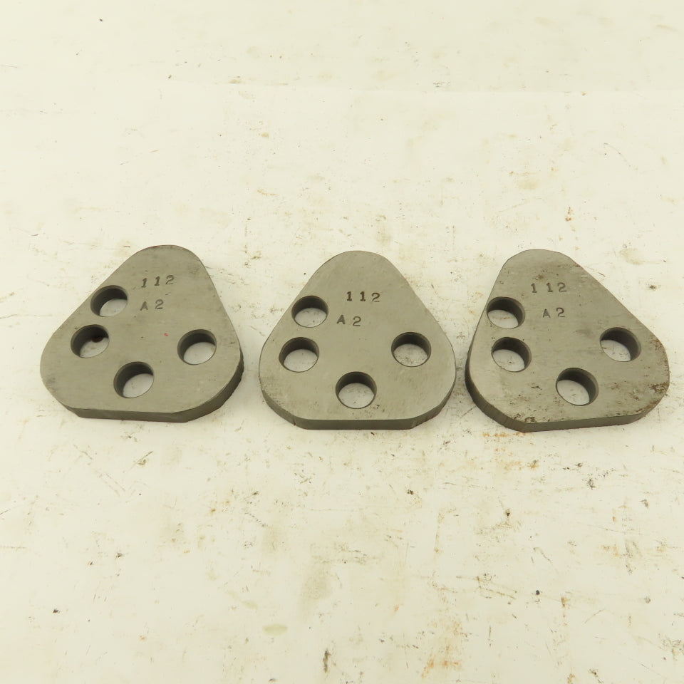 Dayton VRT62 Size Punch Retainer A2 Shims 1/4" Thick, No Punch Holes Lot Of 3