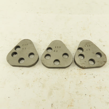 Dayton VRT62 Size Punch Retainer A2 Shims 1/4" Thick, No Punch Holes Lot Of 3
