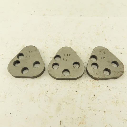 Dayton VRT62 Size Punch Retainer A2 Shims 1/4" Thick, No Punch Holes Lot Of 3