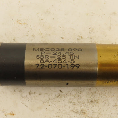 Moeller MEC025-090 TiN Coated Ejector Punch P=24.45mm OD x SBR=25TIN Ball Lock
