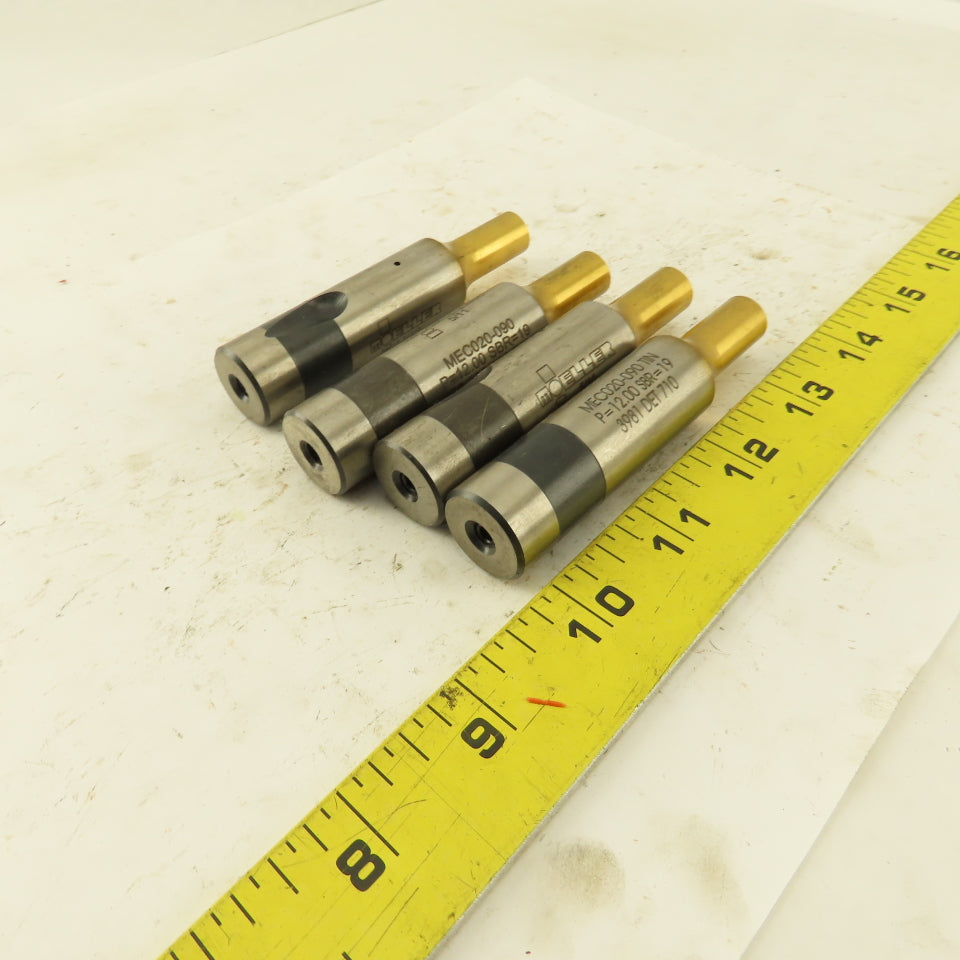 Moeller MEC020-090 TiN Coated Metal Ejector Punch P=12.00mm SBR=19 Lot Of 4