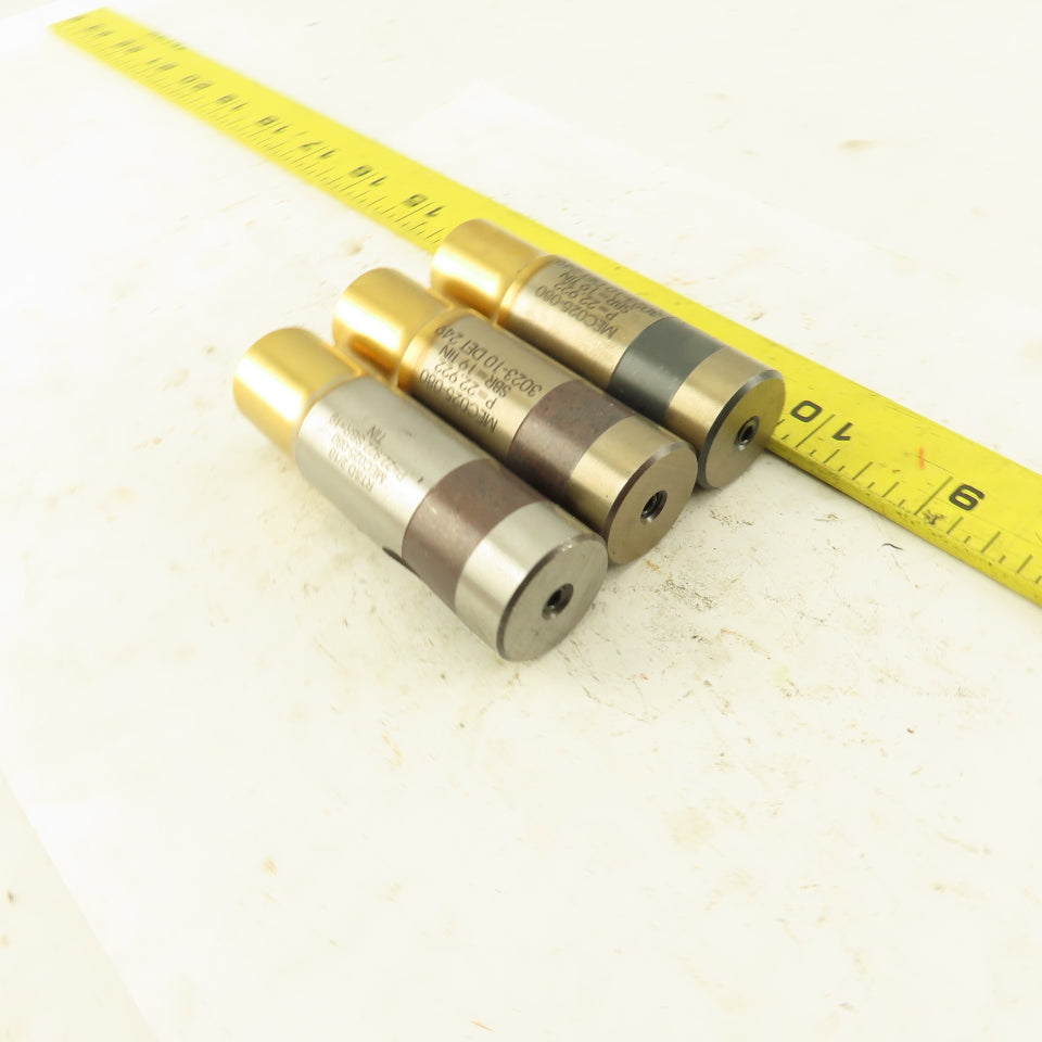 Moeller MEC025-080 TiN Coated Metal Ejector Punch P=22.922mm SBR=19 Lot Of 3