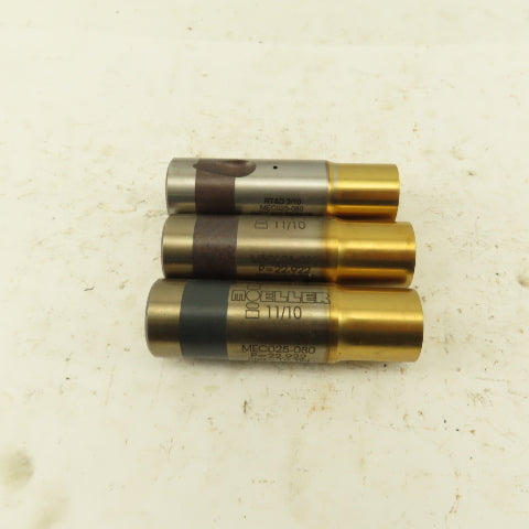 Moeller MEC025-080 TiN Coated Metal Ejector Punch P=22.922mm SBR=19 Lot Of 3