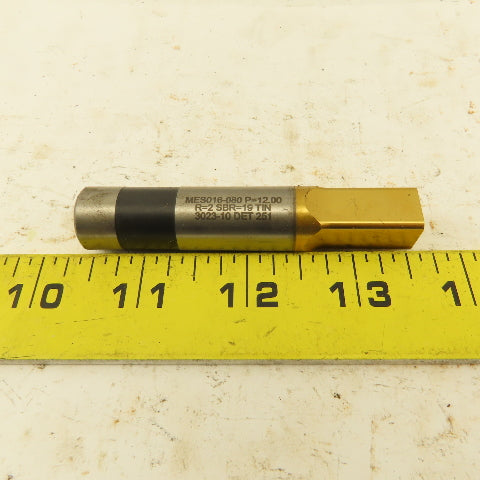 Moeller MES016-080 TiN Coated Ejector Punch P=12.00 Square R=2 Ball Lock
