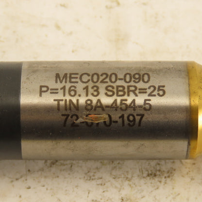 Moeller MEC020-090 TiN Coated Ejector Punch P=16.13 SBR=25 Ball Lock