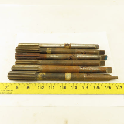 Misc. Lot Reamers 29/32", 11/16",47/64", Morse Taper 2 2MT Lot Of 6