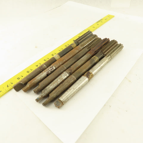 Misc. Lot Reamers 29/32", 11/16",47/64", Morse Taper 2 2MT Lot Of 6