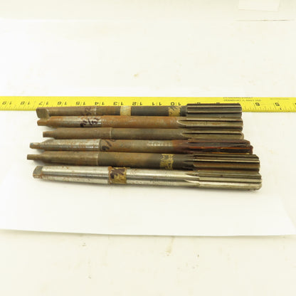 Misc. Lot Reamers 29/32", 11/16",47/64", Morse Taper 2 2MT Lot Of 6