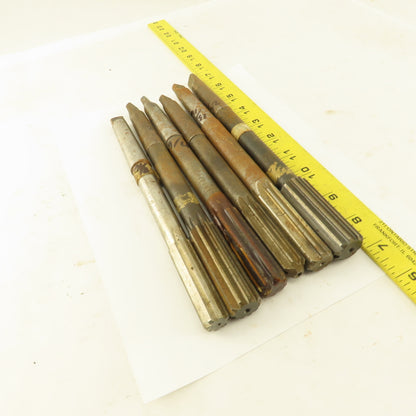 Misc. Lot Reamers 29/32", 11/16",47/64", Morse Taper 2 2MT Lot Of 6