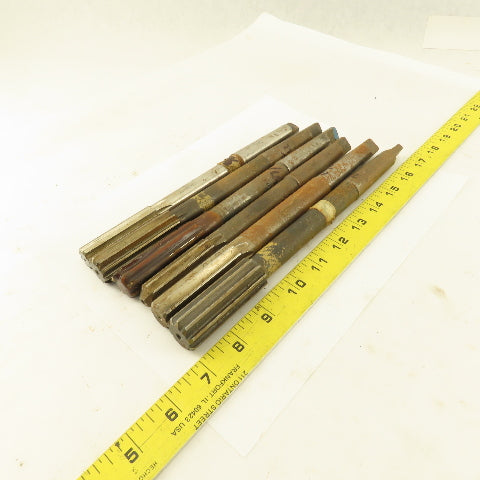 Misc. Lot Reamers 29/32", 11/16",47/64", Morse Taper 2 2MT Lot Of 6