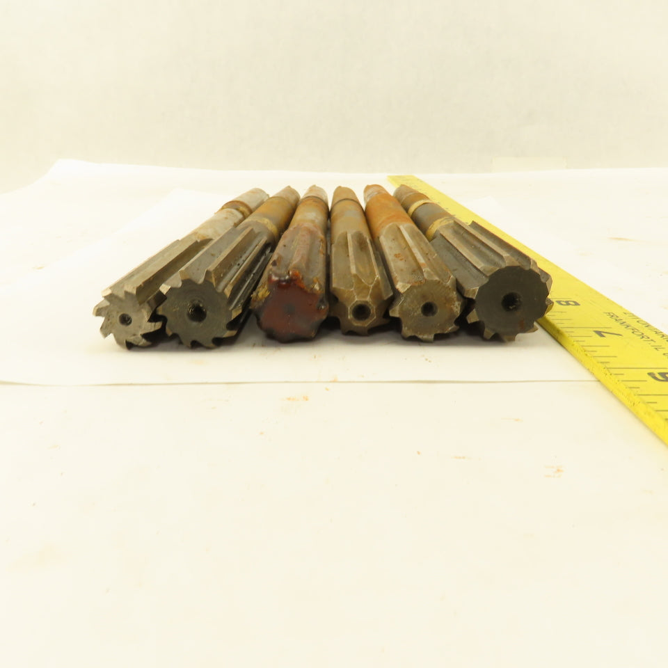 Misc. Lot Reamers 29/32", 11/16",47/64", Morse Taper 2 2MT Lot Of 6