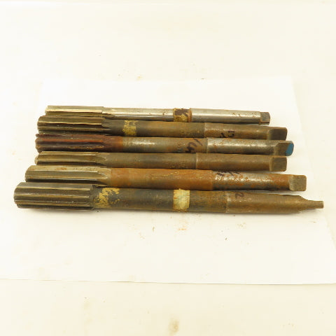 Misc. Lot Reamers 29/32", 11/16",47/64", Morse Taper 2 2MT Lot Of 6
