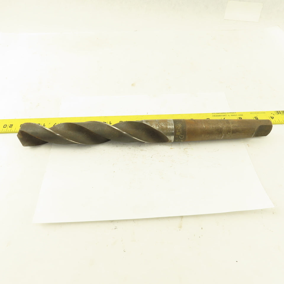 Hercules 1-21/64" Dia. 2 Flute Twist Drill 4MT Taper 14" OAL
