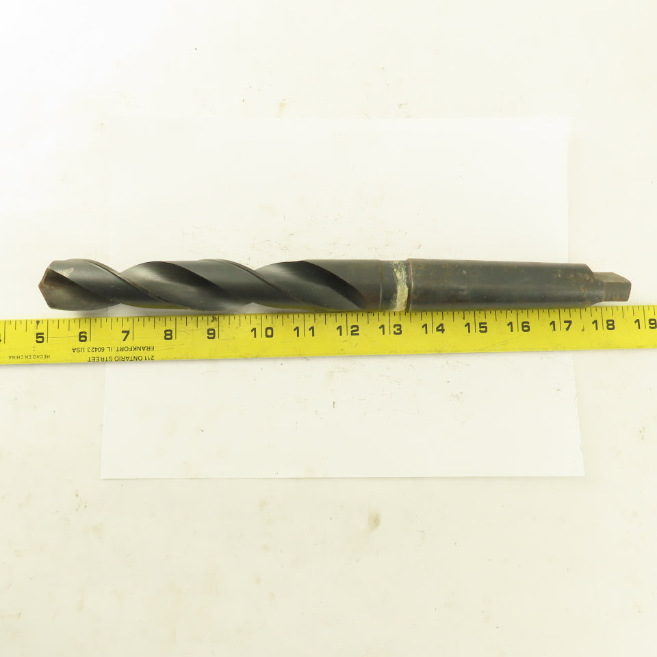 Bendix 1-3/16" Dia. 2 Flute Twist Drill 4MT Taper 13-1/4" OAL