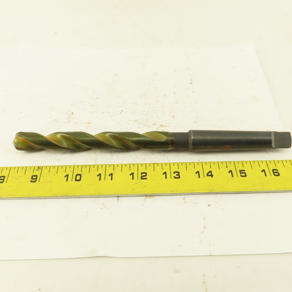 37/64" Dia. 2 Flute Twist Drill 2MT Taper 9" OAL