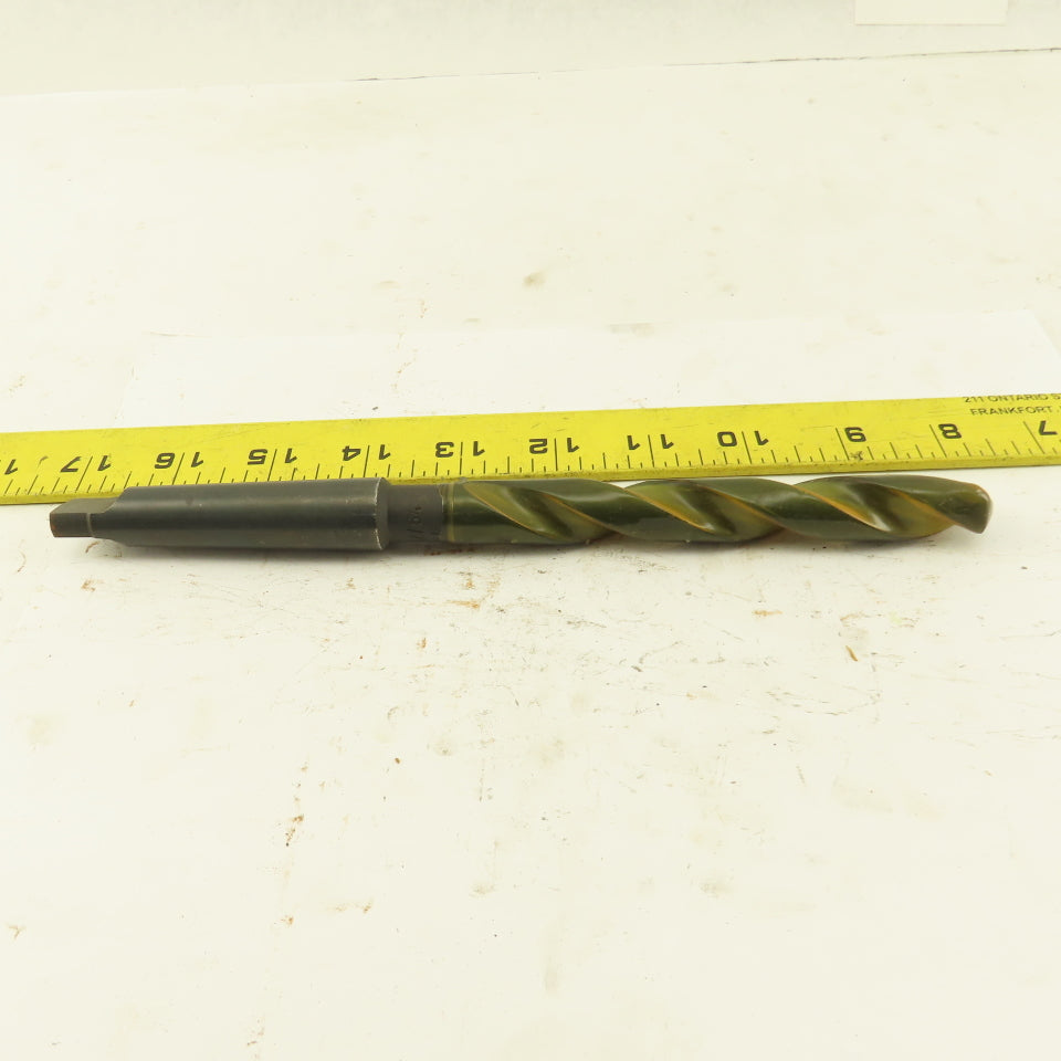 37/64" Dia. 2 Flute Twist Drill 2MT Taper 9" OAL