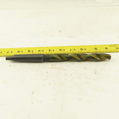 37/64" Dia. 2 Flute Twist Drill 2MT Taper 9" OAL