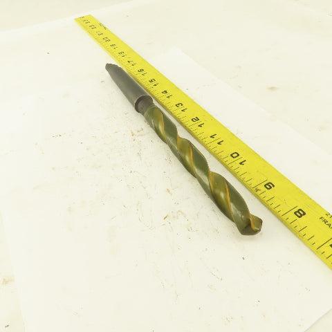 37/64" Dia. 2 Flute Twist Drill 2MT Taper 9" OAL