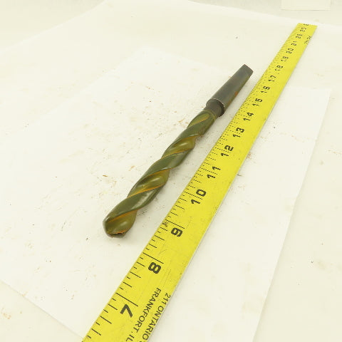 37/64" Dia. 2 Flute Twist Drill 2MT Taper 9" OAL