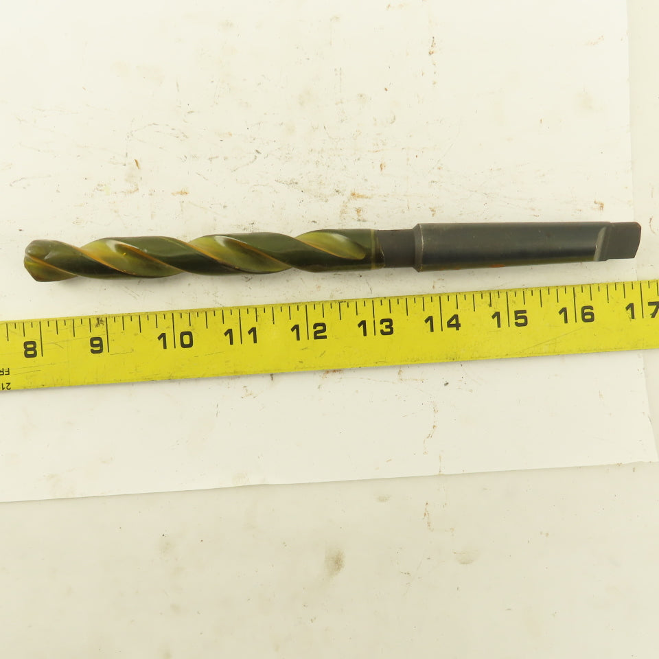 37/64" Dia. 2 Flute Twist Drill 2MT Taper 9" OAL