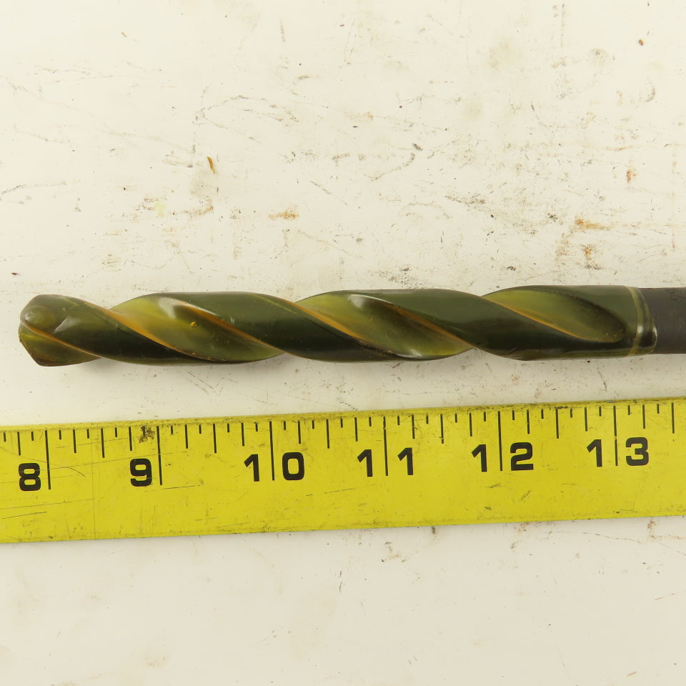 37/64" Dia. 2 Flute Twist Drill 2MT Taper 9" OAL