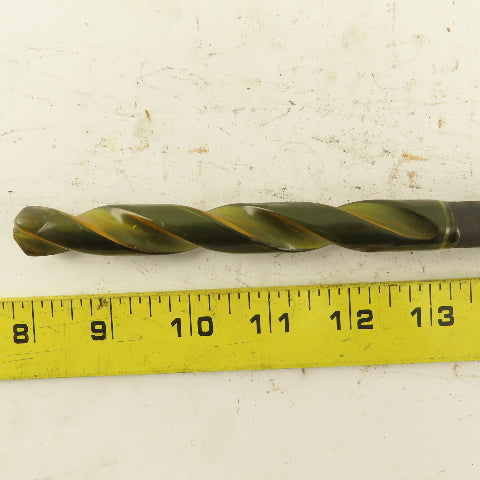 37/64" Dia. 2 Flute Twist Drill 2MT Taper 9" OAL