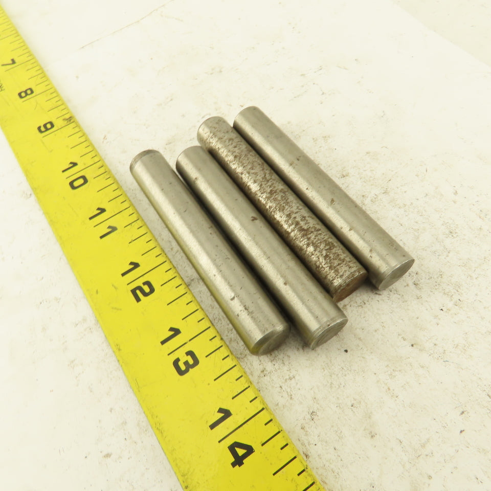 1/2" x 3" Steel Alloy Dowel Pin Lot Of 4