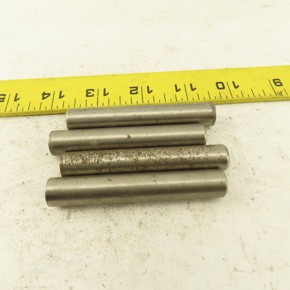 1/2" x 3" Steel Alloy Dowel Pin Lot Of 4