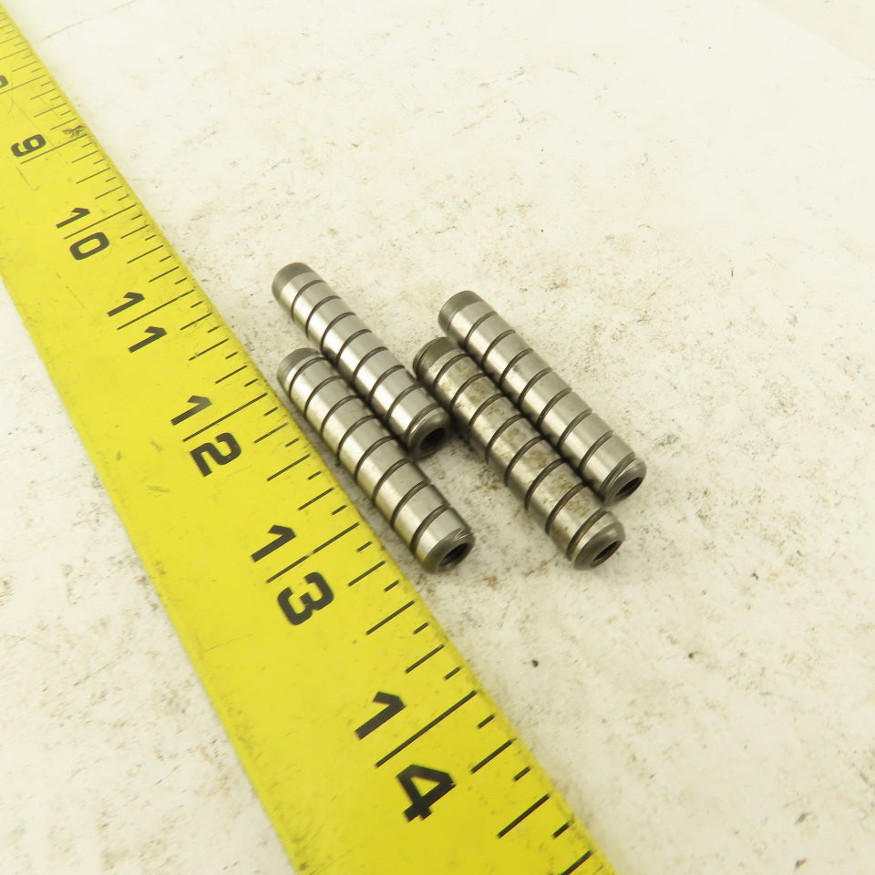 5/16" x 1-1/2" Alloy Steel Spiral Groove Pull Dowel Pin 10-32 Lot Of 4