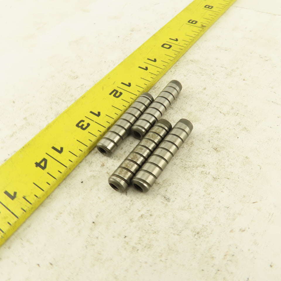 5/16" x 1-1/2" Alloy Steel Spiral Groove Pull Dowel Pin 10-32 Lot Of 4