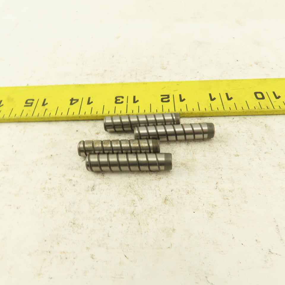 5/16" x 1-1/2" Alloy Steel Spiral Groove Pull Dowel Pin 10-32 Lot Of 4