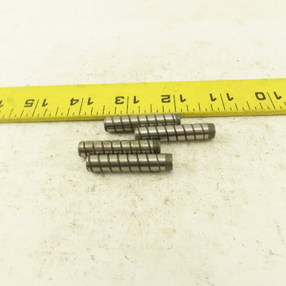 5/16" x 1-1/2" Alloy Steel Spiral Groove Pull Dowel Pin 10-32 Lot Of 4