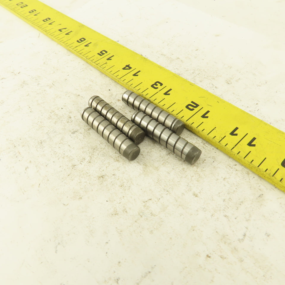 5/16" x 1-1/2" Alloy Steel Spiral Groove Pull Dowel Pin 10-32 Lot Of 4