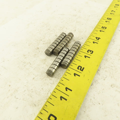 5/16" x 1-1/2" Alloy Steel Spiral Groove Pull Dowel Pin 10-32 Lot Of 4