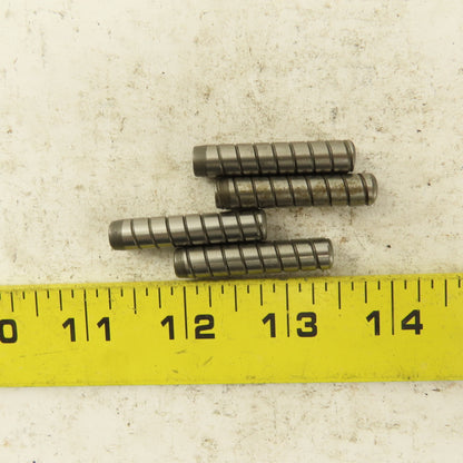 5/16" x 1-1/2" Alloy Steel Spiral Groove Pull Dowel Pin 10-32 Lot Of 4