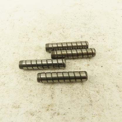 5/16" x 1-1/2" Alloy Steel Spiral Groove Pull Dowel Pin 10-32 Lot Of 4