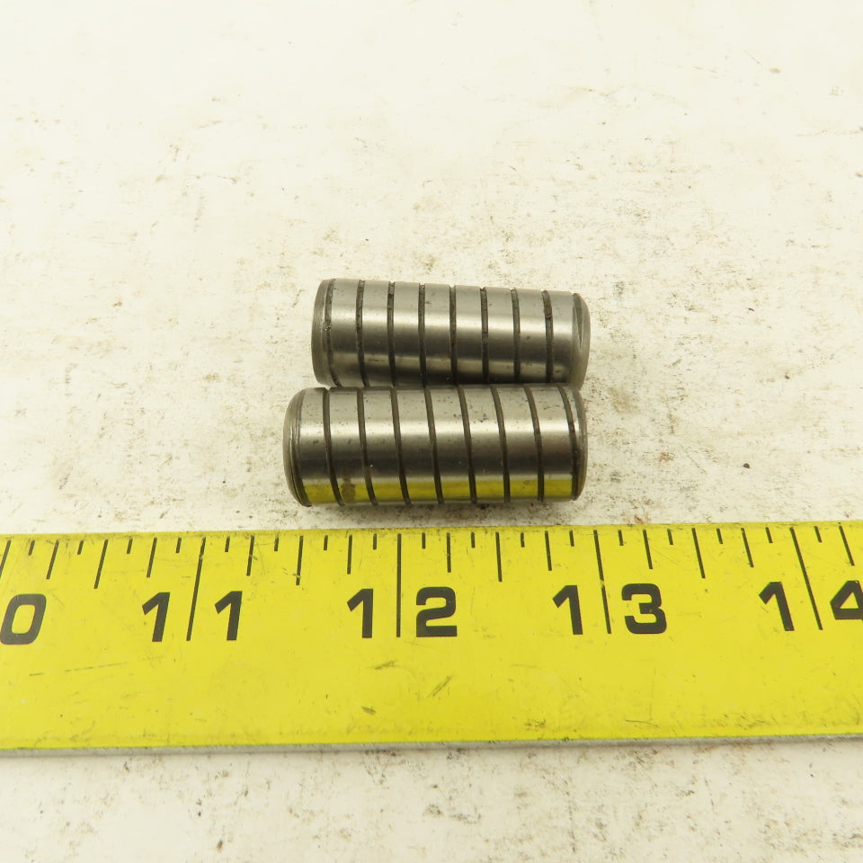 5/8" x 1-1/2" Alloy Steel Spiral Groove Pull Dowel Pin 1/4-20 Lot Of 2