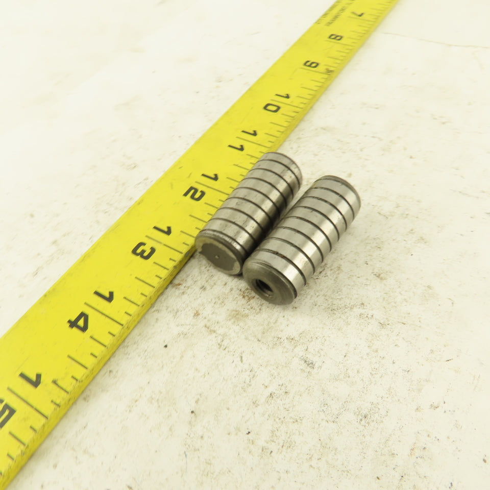5/8" x 1-1/2" Alloy Steel Spiral Groove Pull Dowel Pin 1/4-20 Lot Of 2