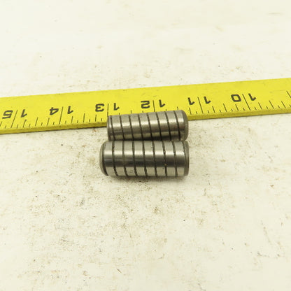 5/8" x 1-1/2" Alloy Steel Spiral Groove Pull Dowel Pin 1/4-20 Lot Of 2