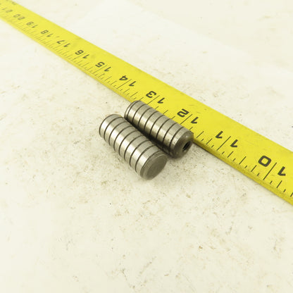 5/8" x 1-1/2" Alloy Steel Spiral Groove Pull Dowel Pin 1/4-20 Lot Of 2