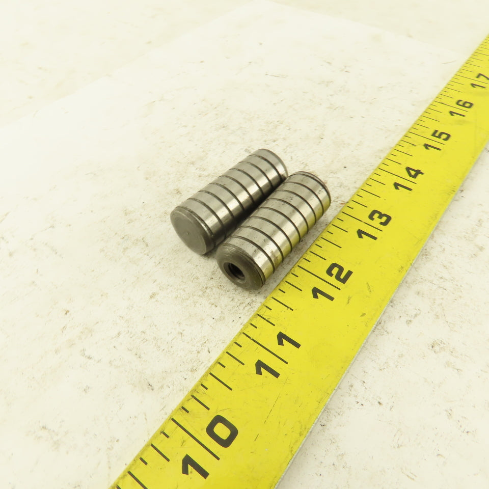 5/8" x 1-1/2" Alloy Steel Spiral Groove Pull Dowel Pin 1/4-20 Lot Of 2