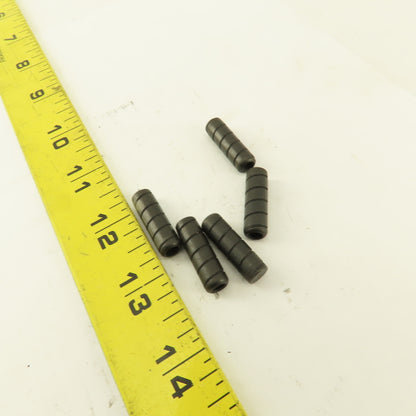 5/16" x 1" Alloy Steel Spiral Groove Pull Dowel Pin Black Oxide 10-32 Lot Of 5