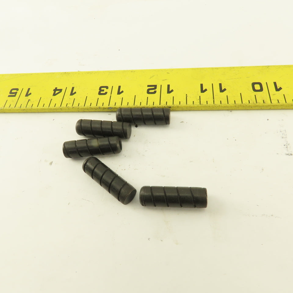 5/16" x 1" Alloy Steel Spiral Groove Pull Dowel Pin Black Oxide 10-32 Lot Of 5