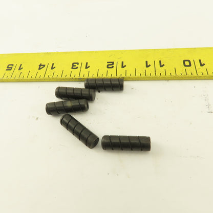 5/16" x 1" Alloy Steel Spiral Groove Pull Dowel Pin Black Oxide 10-32 Lot Of 5